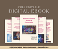 Portada del ebook Método Doble Cono y Concentración Grabovoi con diseño digital editable y secuencias numéricas en formato A4 para imprimir.