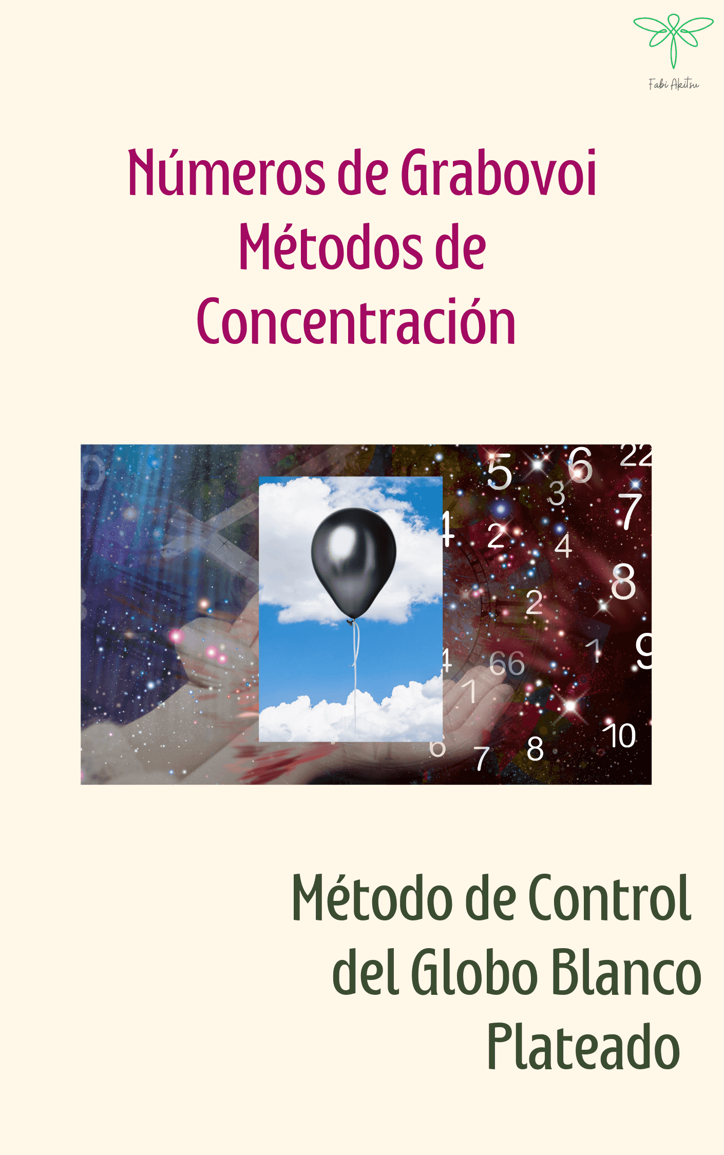 Diseño frontal del ebook Grabovoi Control Globo Blanco Plateado Método Concentración con enfoque en numerología, física cuántica y energía positiva.