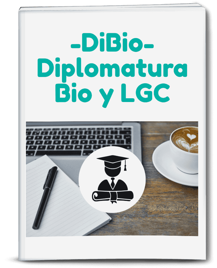 Portada del curso online Diplomatura Biodescodificación y Lógica Global Convergente con ícono de graduación, laptop y café sobre mesa de madera. Ideal para quienes buscan terapias alternativas y desarrollo personal desde casa.